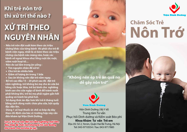 Tờ rơi Chăm sóc trẻ nôn trớ