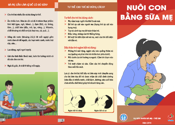 Tờ gấp Nuôi con bằng sữa mẹ