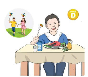 Tờ rơi Dinh dưỡng và lối sống hợp lý phòng chống thiếu vitamin D cho trẻ em