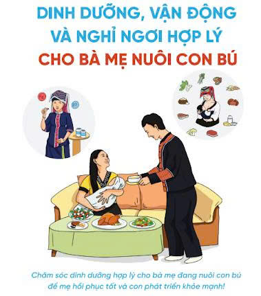 Tờ rơi Dinh dưỡng, vận động và nghỉ ngơi hợp lý cho Bà mẹ nuôi con bú_Hình ảnh người dân tộc Thái