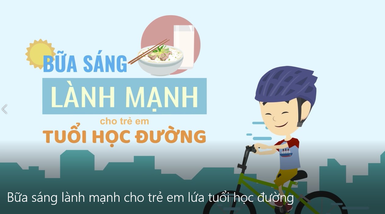 Bữa sáng lành mạnh cho trẻ em lứa tuổi học đường