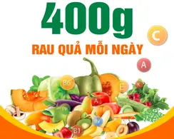 Áp phích Hãy ăn đa dạng các loại rau củ quả mỗi ngày