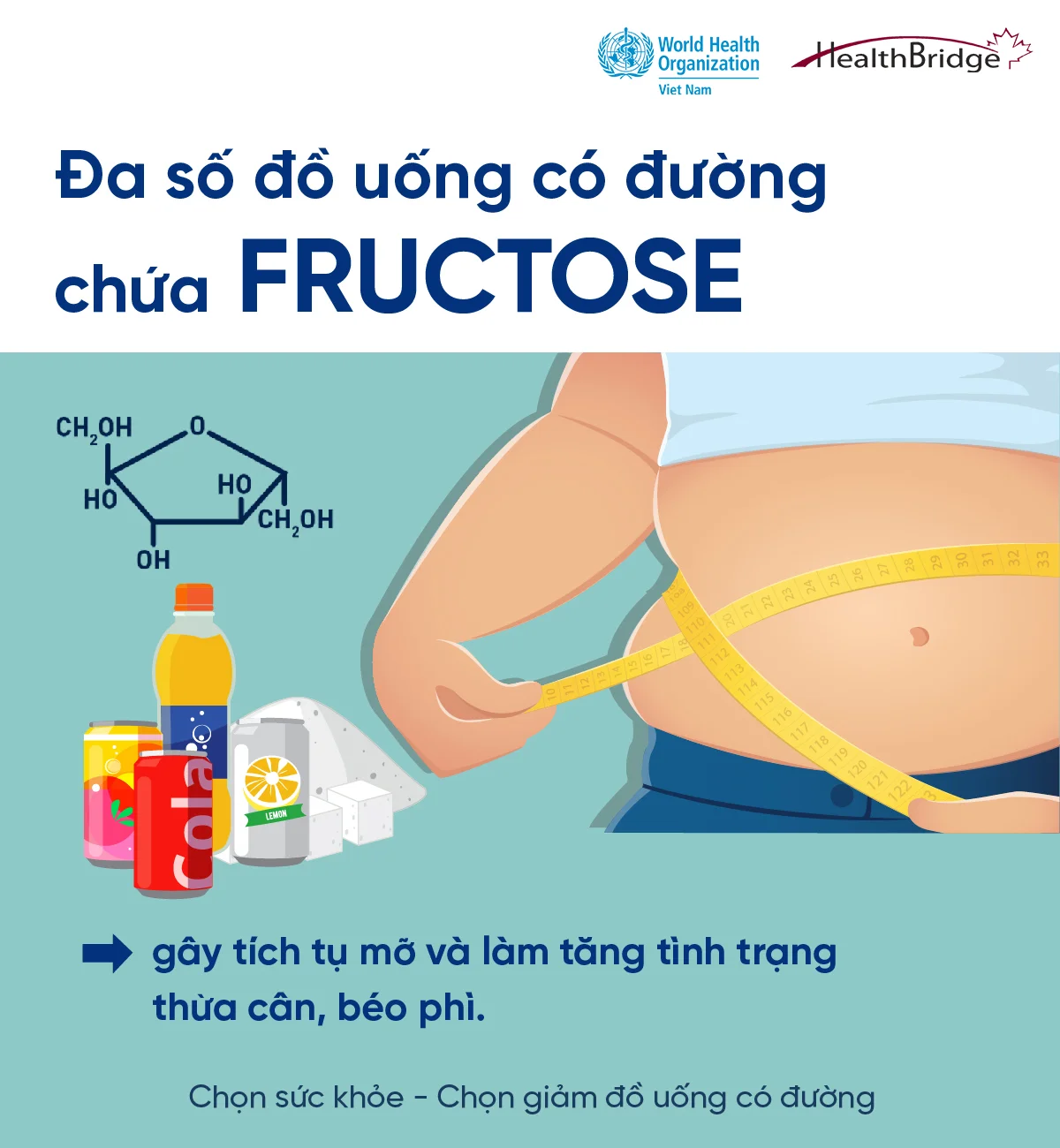 Infographic: Đồ uống có đường chứa Fructose