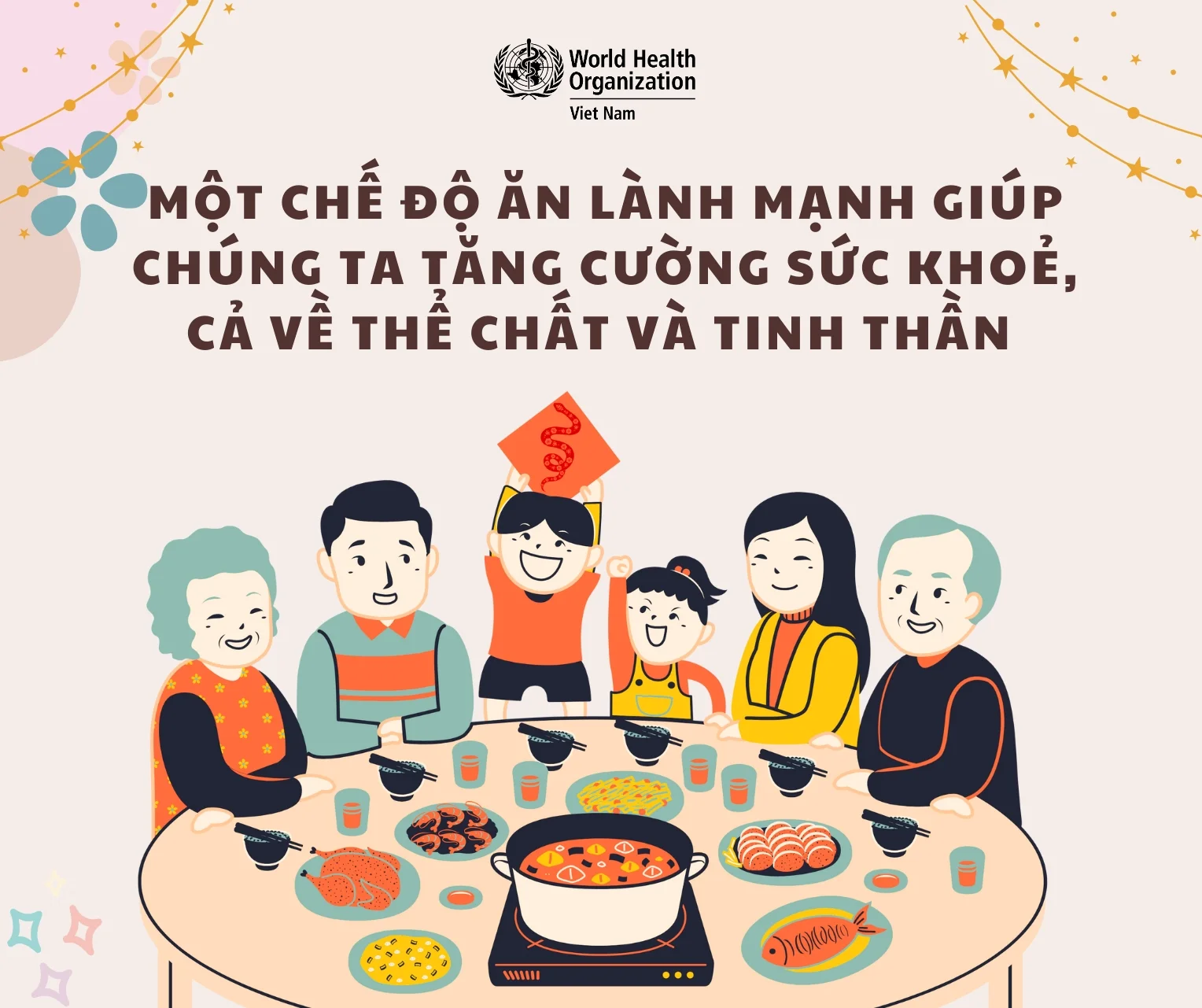 Infographic: Một chế độ ăn lành mạnh giúp chúng ta tăng cường sức khỏe cả về thể chất và tinh thần