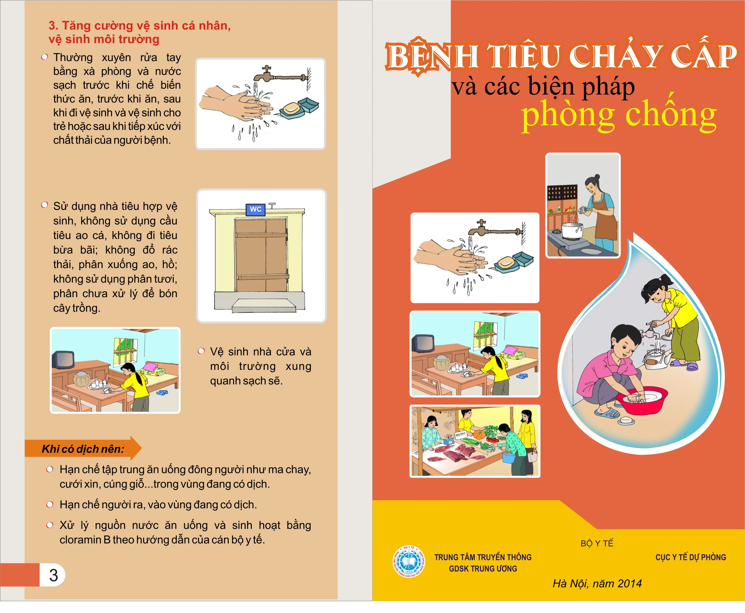 Tờ gấp Bệnh tiêu chảy cấp và các biện pháp phòng chống