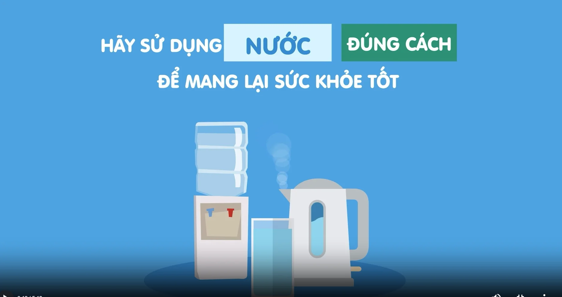 Hãy sử dụng nước đúng cách để mang lại sức khỏe tốt
