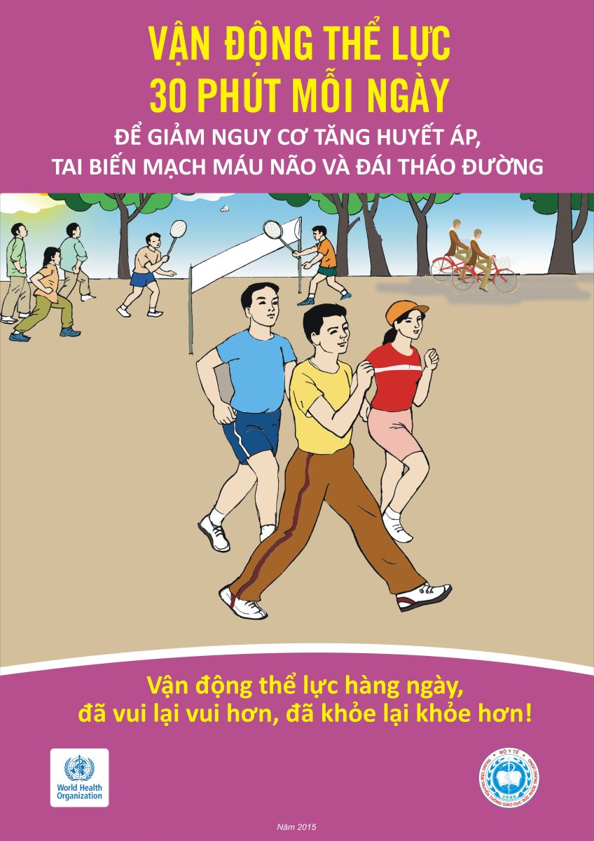 Áp phích Hãy vận động thể lực mỗi ngày