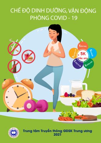 Tờ rơi Chế độ dinh dưỡng, vận động phòng Covid-19
