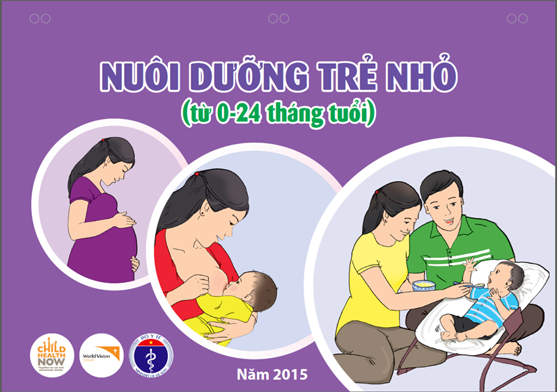 Tranh lật Nuôi dưỡng trẻ nhỏ từ 0 -  24 tháng tuổi