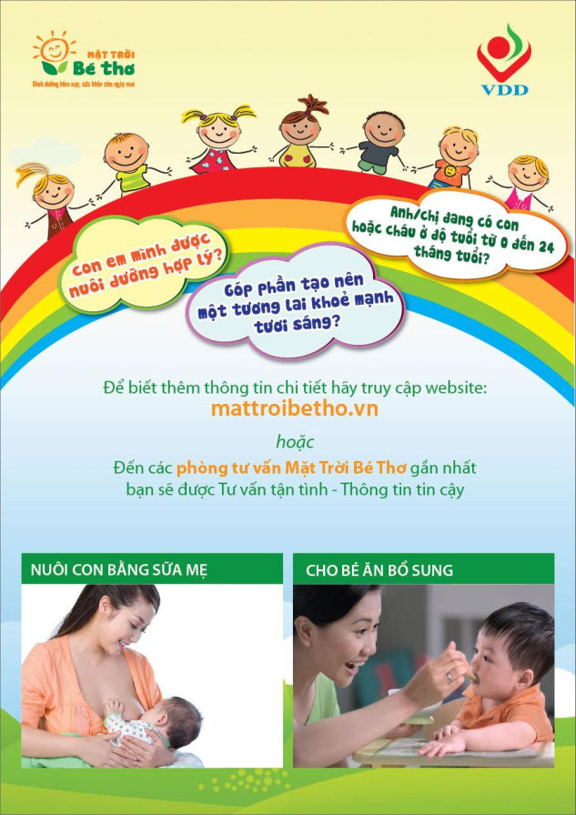 Tờ rơi Hãy đến với phòng tư vấn Mặt trời bé thơ