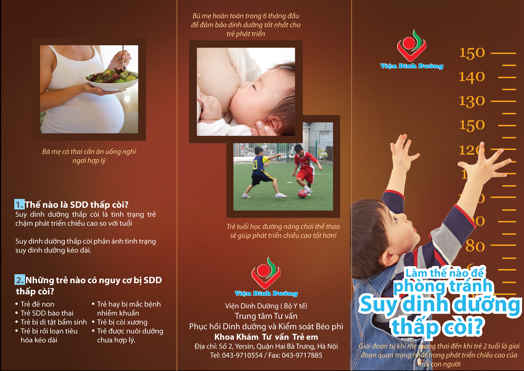 Tờ rơi Làm thế nào để phòng tránh suy dinh dưỡng thấp còi