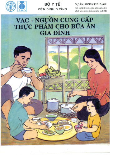 Tranh lật VAC nguồn cung cấp thực phẩm cho bữa ăn gia đình